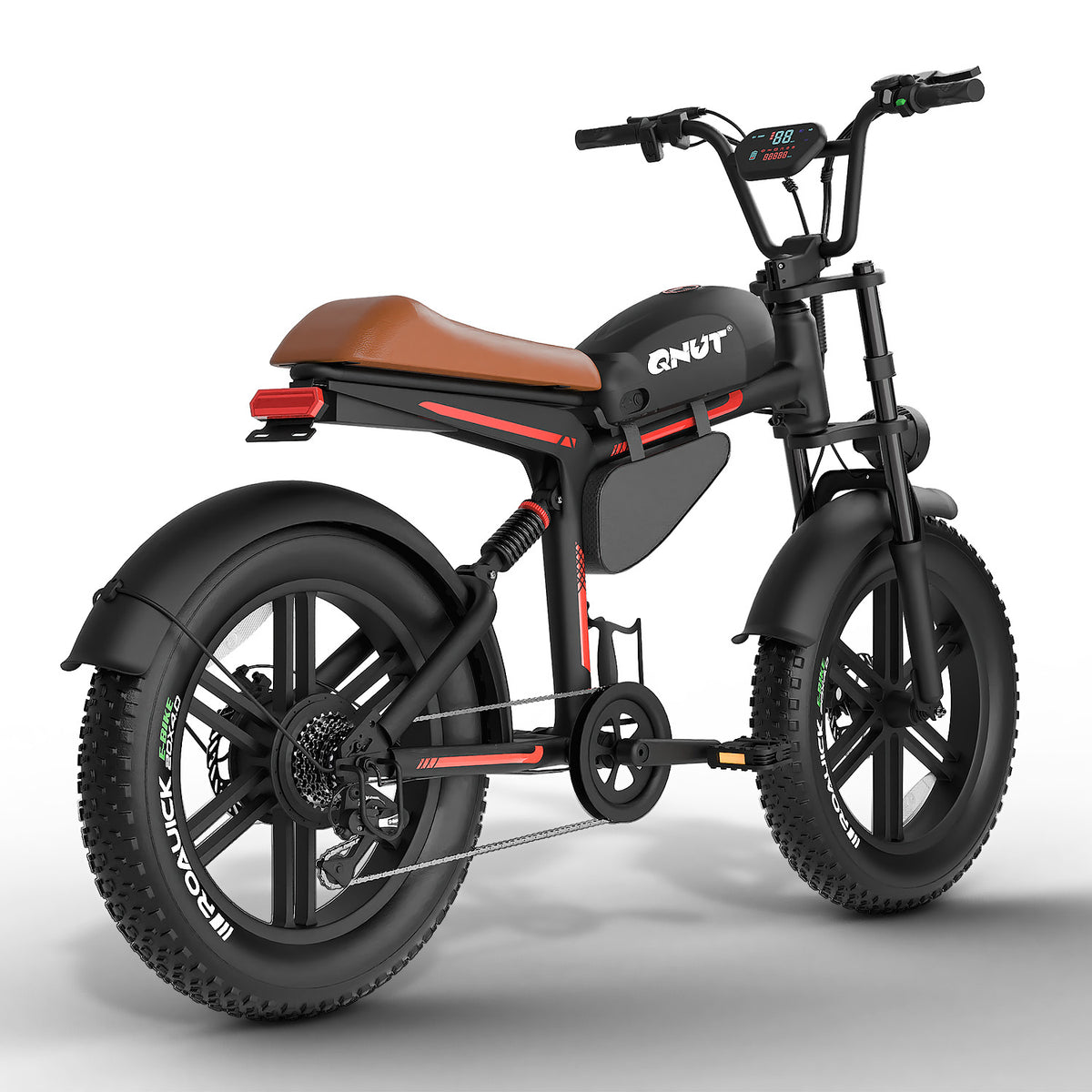QNUT BK20  Electric Motorbike Right Rear Three-Quarter View