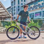 Totem Victor Electric Mountain Bike in White Lifestyle 