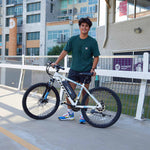 Totem Victor Electric Mountain Bike in White Lifestyle 